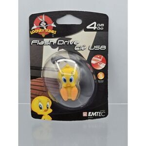 NEW Looney Tunes EMTEC Speedy Tweety‎ Bird figure 4GB USB 2.0 Flash Drive